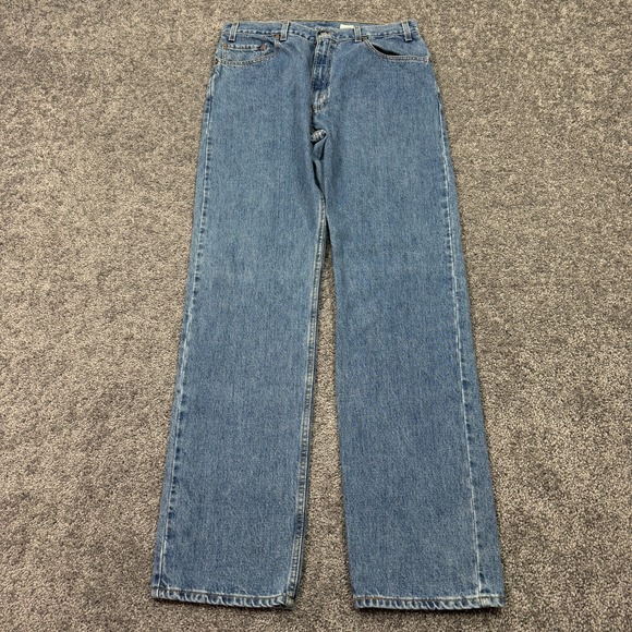 Vtg Levis Jeans Mens 36x34 Blue 505 Regular Fit Straight Leg Medium Wash Denim - Picture 2 of 10